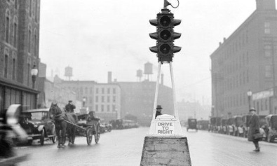 First Traffic Lights London