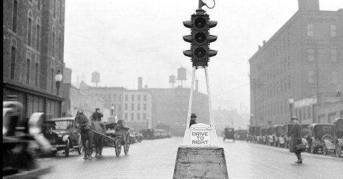 First Traffic Lights London