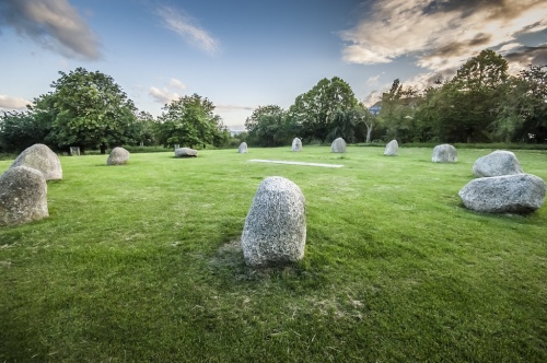 Stone circle image for article about Hilly Fields Stone Circle