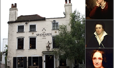 Spaniards Inn, London's oldest pubs, Lord Byron, Percy Shelly, Mary Shelly.