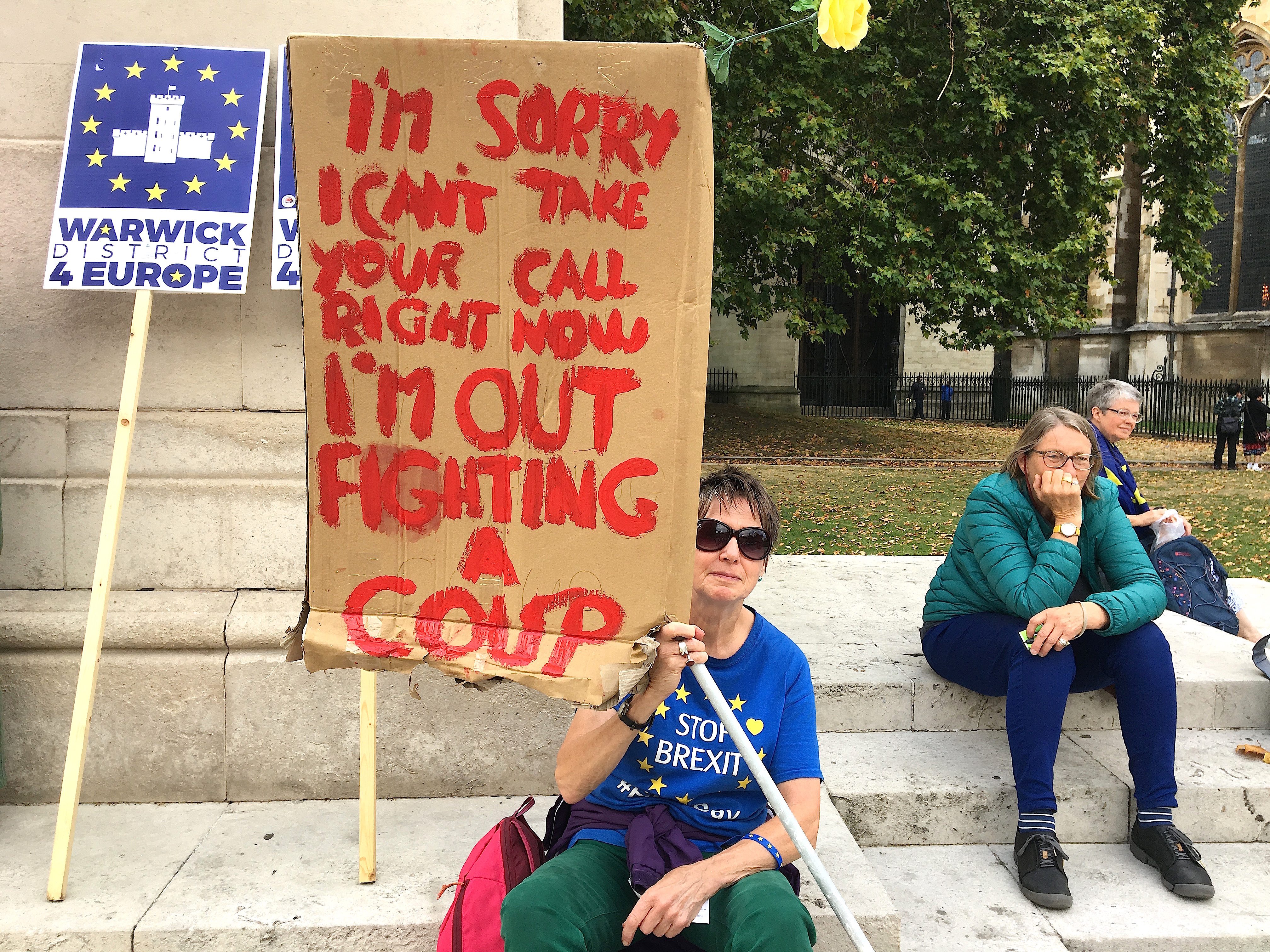 Brexit march against Boris Johnson's coup