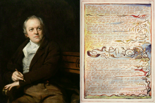 William Blake, Europe: A Prophey, engraving, relief print.