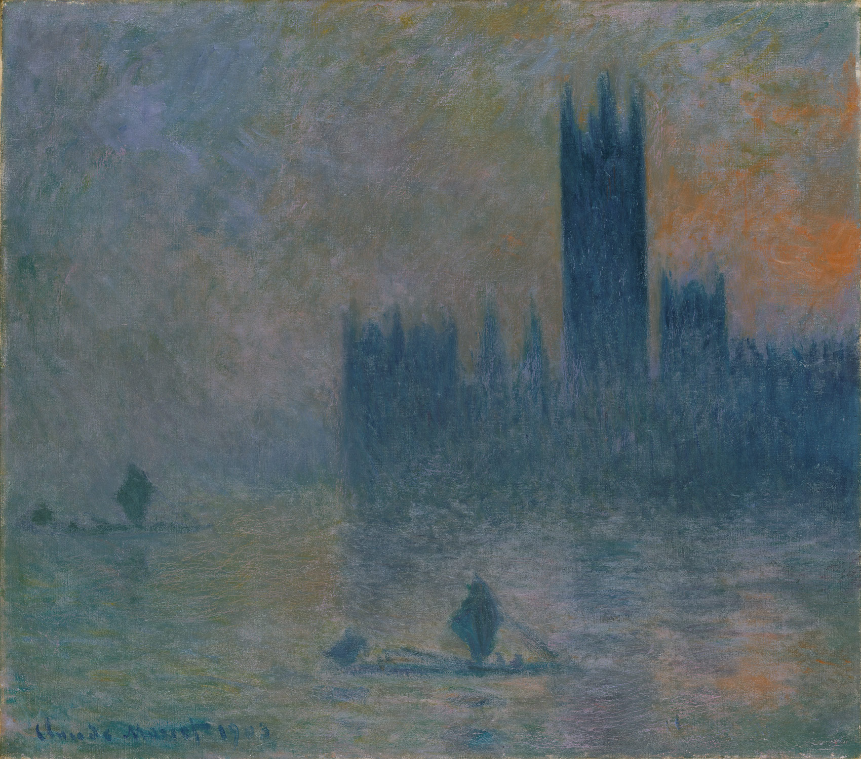 Houses of Parliament, fog