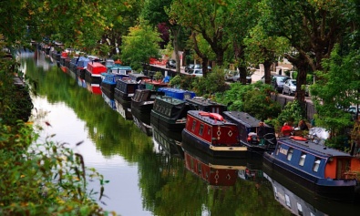 Regents Canal, London's waterways, waterside dining