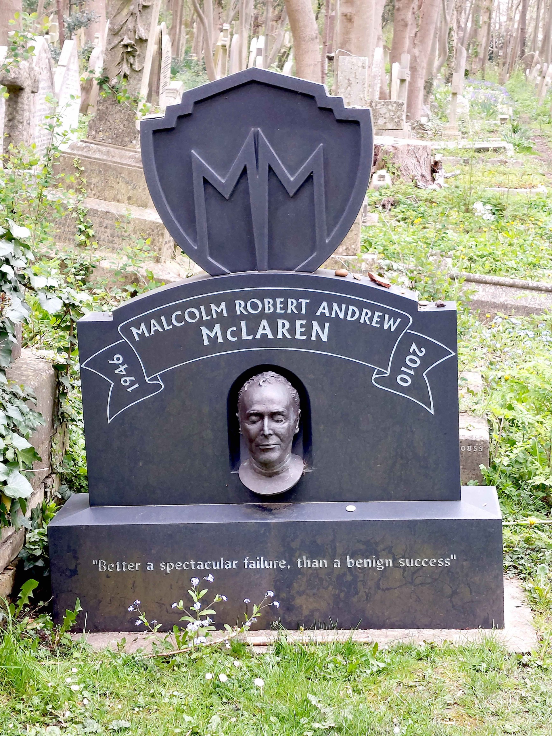 Highgate Cemetery, Malcolm McLaren